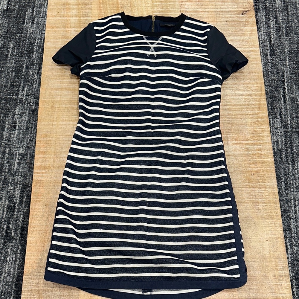Rachel Zoe Navy and White Striped Mini Dress